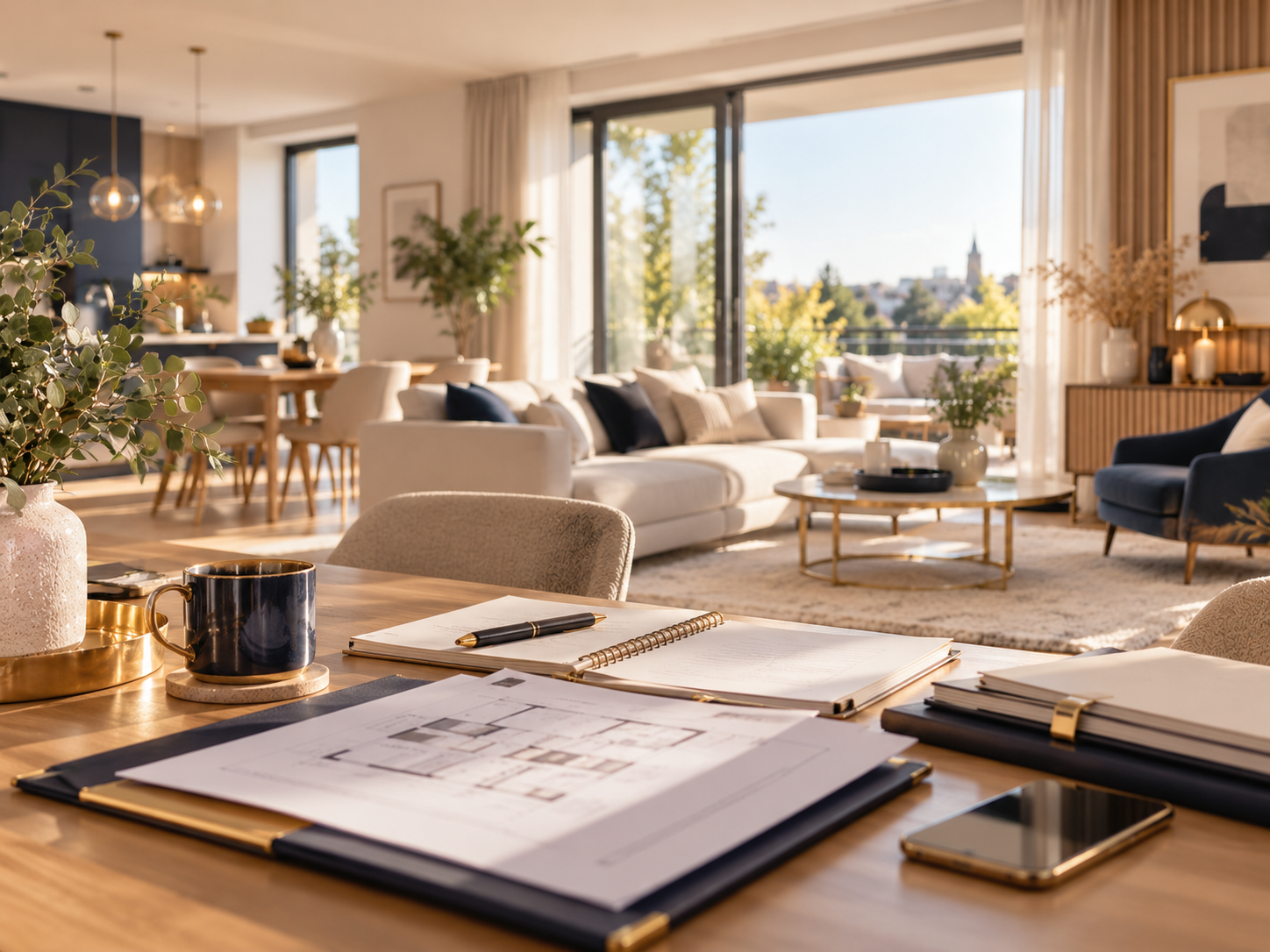 Intérieur contemporain — Back-office immobilier AB Excellence